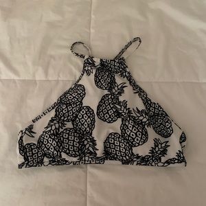 PacSun Pineapple Bikini Top